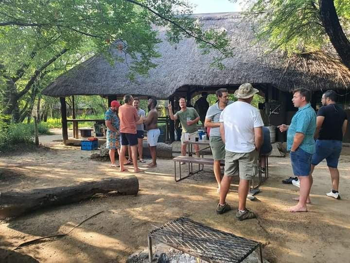 Group around the braai